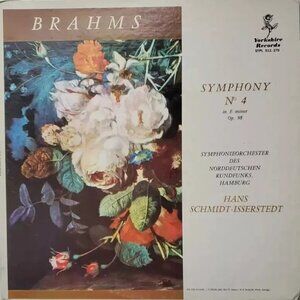 Brahms Symphony No. 4, Opus 98 North German Symphony Orchestra vinyl LP Vox